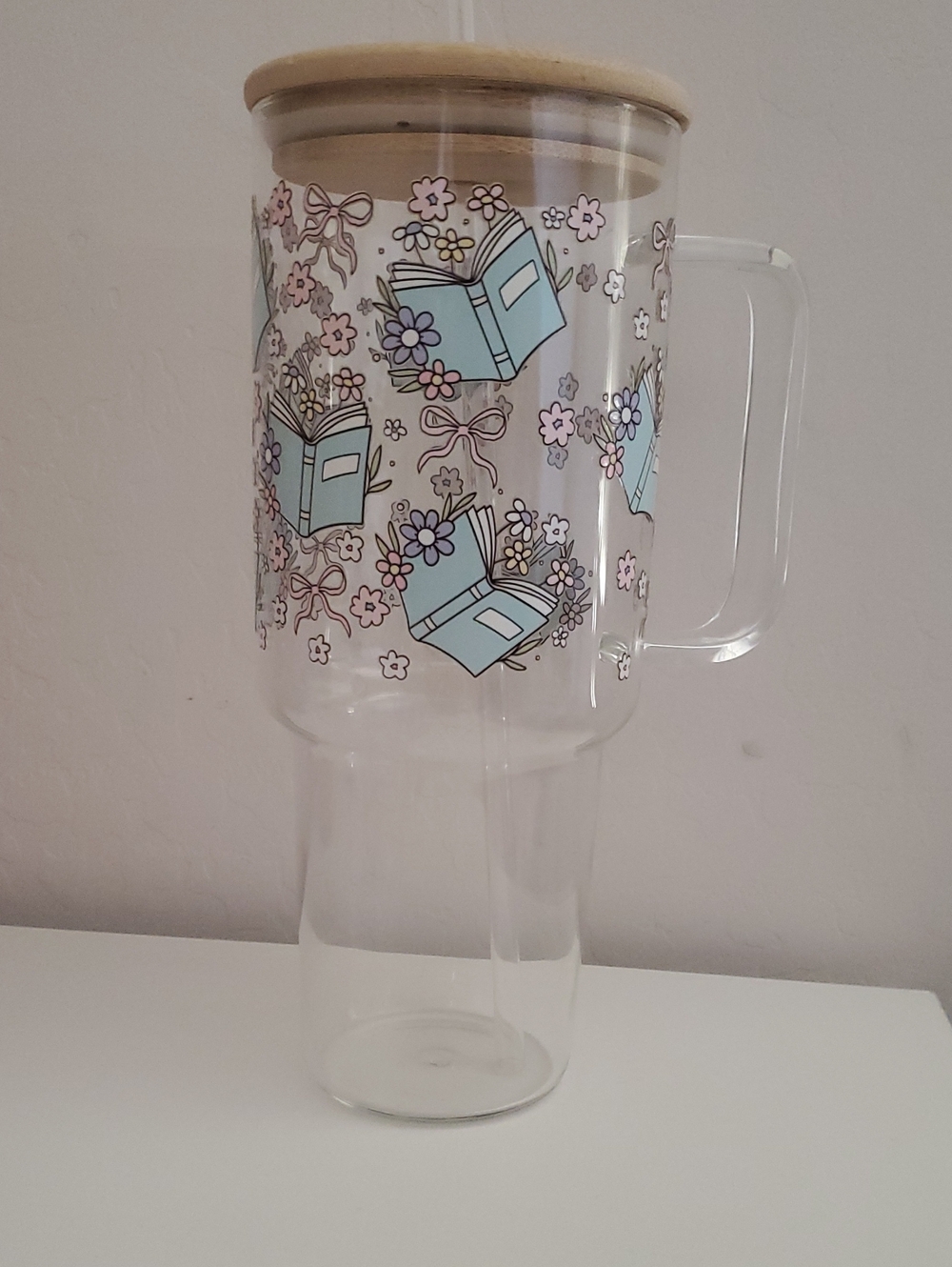 Blue Book & Floral 40 oz